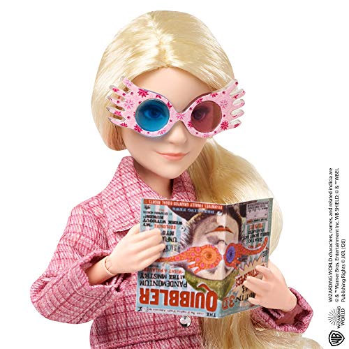 Harry Potter Luna Lovegood Collectible Doll (10-inch) Wearing Tweed Jacket, with Quibbler and Spectrespecs, Gift for 6 Year Olds and Up - GNR32