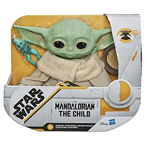 Star Wars The Child Talking Plush Toy with Character Sounds and Accessories, The Mandalorian Toy for Children Aged 3 and Up