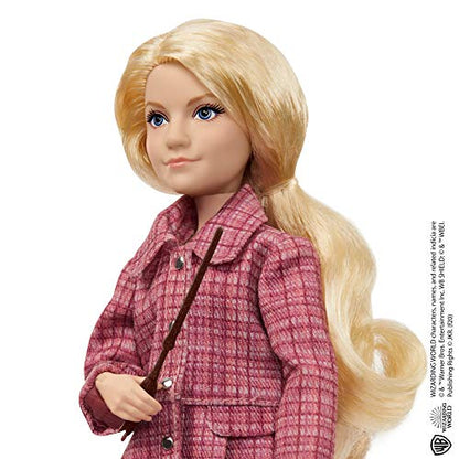 Harry Potter Luna Lovegood Collectible Doll (10-inch) Wearing Tweed Jacket, with Quibbler and Spectrespecs, Gift for 6 Year Olds and Up - GNR32